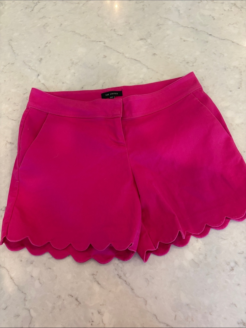 The Limited Pink Scalloped Shorts